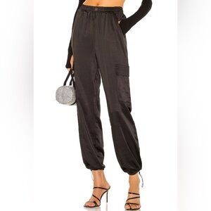 Superdown Satin Cargo Pants